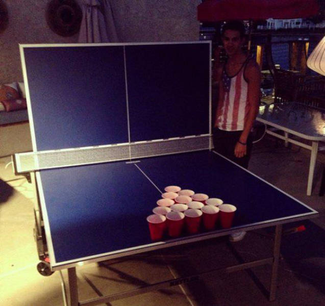 play beer pong alone