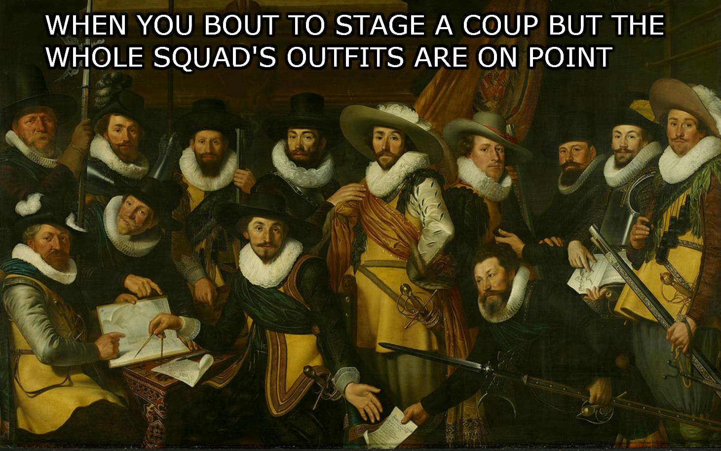 When You Bout To Stage A Coup But The Whole Squad'S Outfits Are On Point Whenle Squ Sub