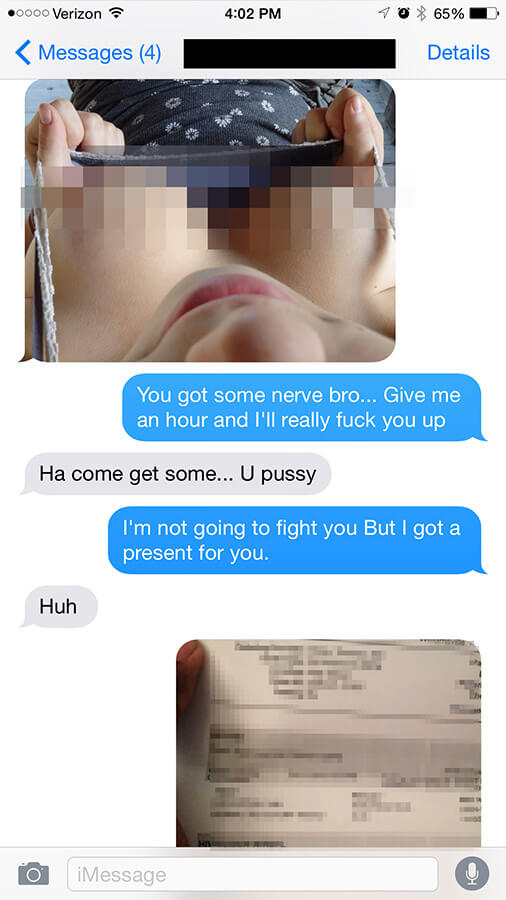 Asshole Gets Instant Karma After Texting His Girlfriend's Ex-Husband
