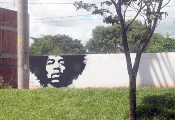 jimi hendrix graffiti - the