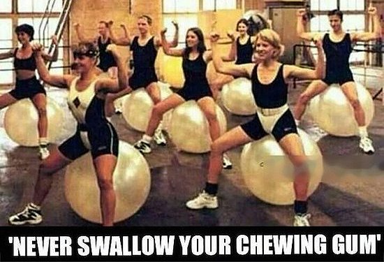 memes - ronald reagan presidential library - 'Never Swallow Your Chewing Gum"