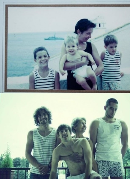 29 Adults Recreated Their Childhood Photos