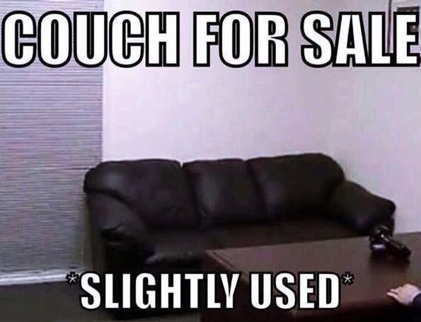 slightly used couch meme - Couch For Sale Slightly Used