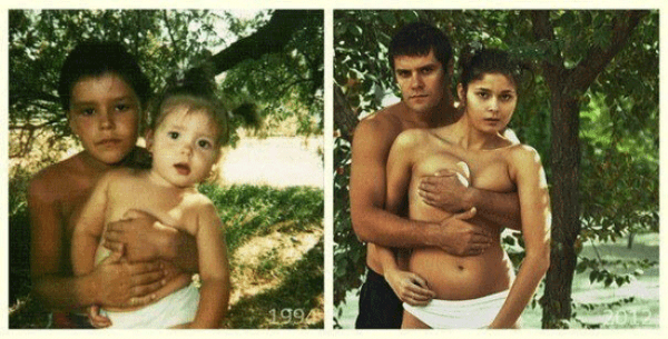 brother sister picture grabbing boobs - 1994