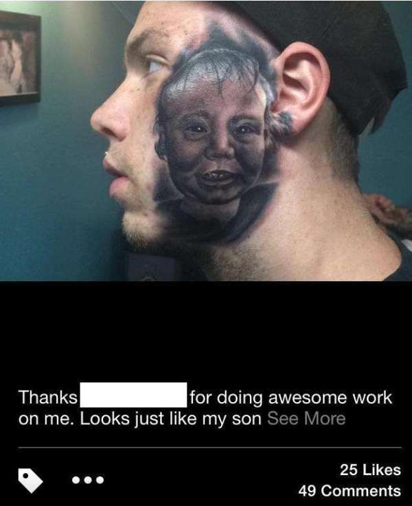 dad son tattoos - Thanks for doing awesome work on me. Looks just my son See More 25 49