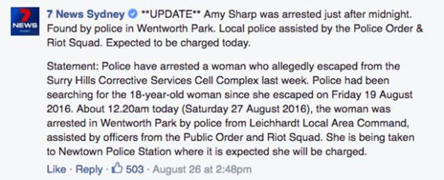 Stupid Chick Request Cops Change Her Mugshot On Facebook