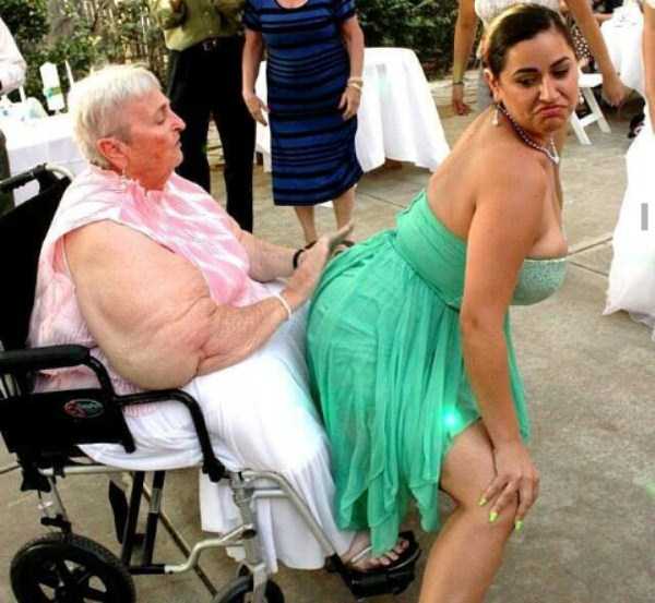 wtf grandma lap dance