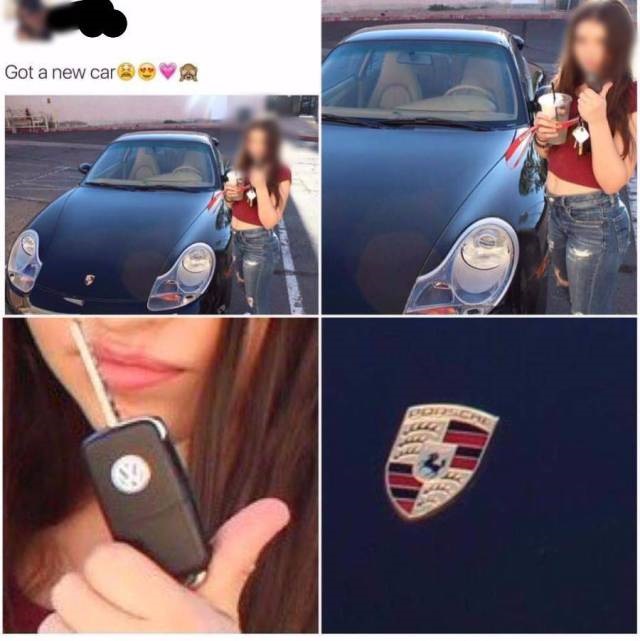 people getting called out on social media - Got a new car A