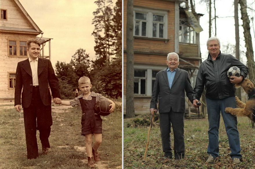 Father and son 1949 vs 2009