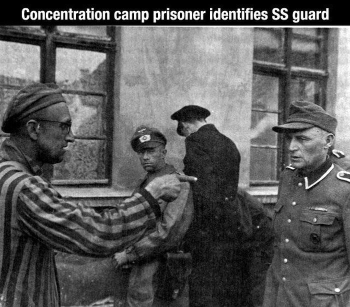 concentration camp guard - Concentration camp prisoner identifies Ss guard