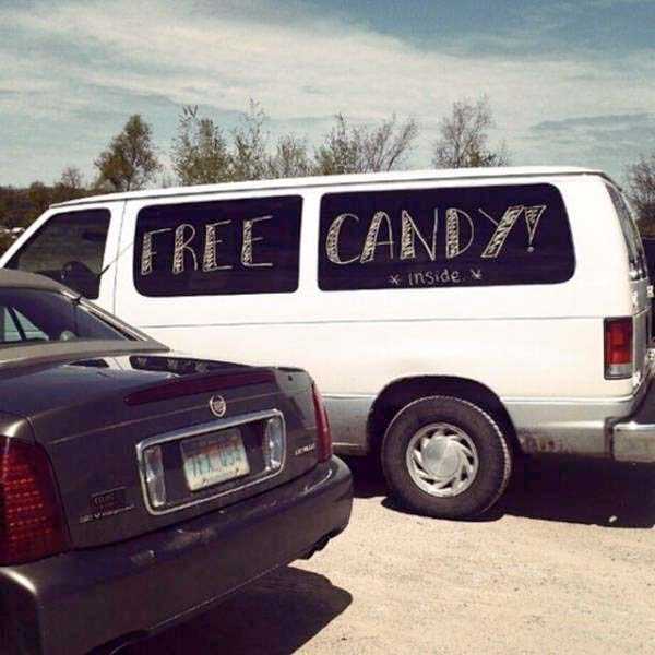 Humour - Free Candy? Inside