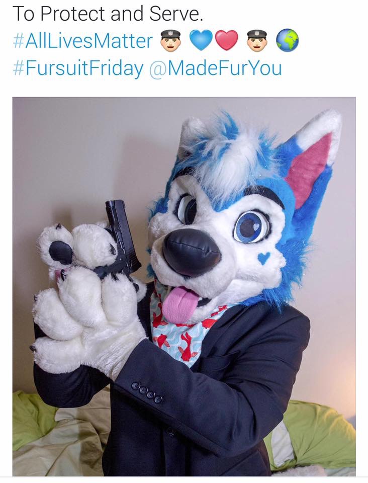 fursuit meme - To Protect and Serve.
