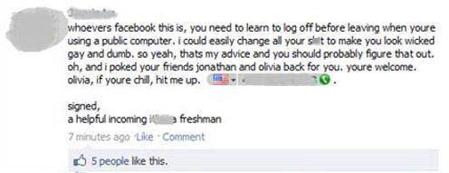 26 Forgetful People That Regret Not Logging Out Of Facebook