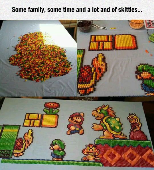 skittles mario - Some family, some time and a lot and of skittles... Sups mid