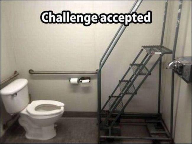 toilet challenge accepted meme - Challengeaccepted