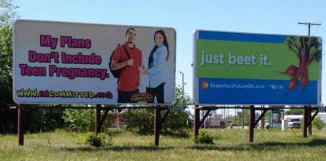 funny billboard memes - My Plans Dont Inciludo Teen Pregnancy just beet it. Shaperourfuture.com