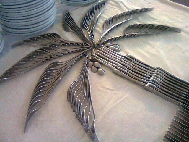 silverware palm tree