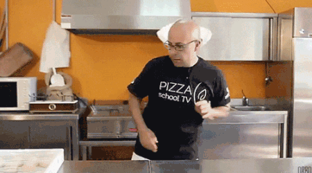 flipping pizza gif - Pizzai school Tv