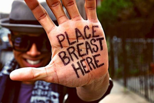 Humour - Place Breast Here