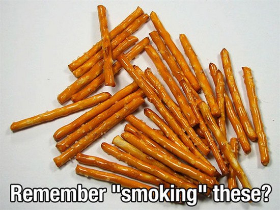 straight pretzels - Remember "smoking" these?