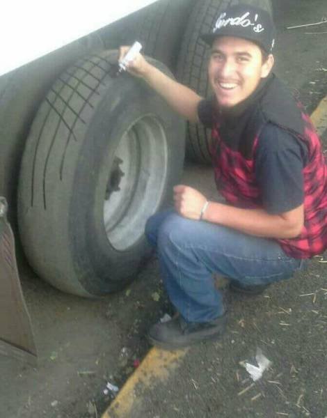 retread tires with sharpie