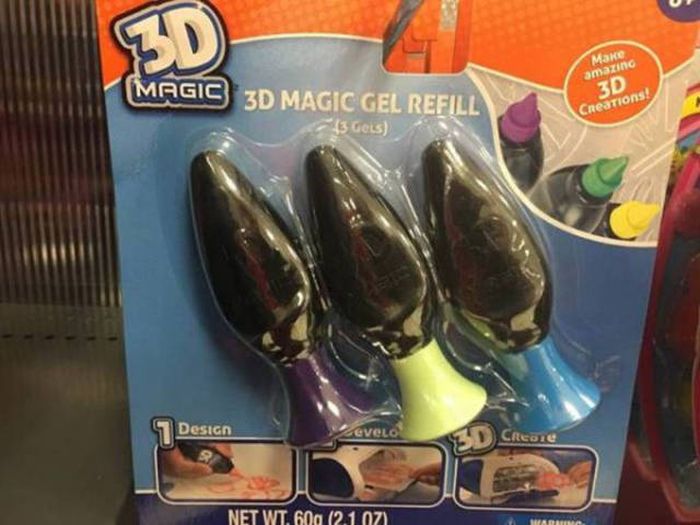 Humour - Magic 3D Magic Gel Refill Make amazing 3D Creations! 13 Ges Design Cicone Net Wt. 600 2.1 Ozi