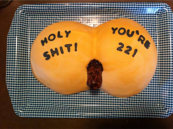 disturbing funny birthday cake for men - You'Re Holy Smiti 22!