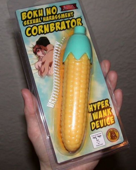 Vibrator that is shaped like a cob of corn.