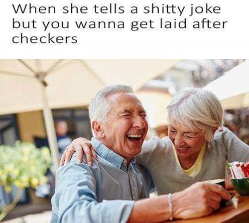 Meme about old people hooking up