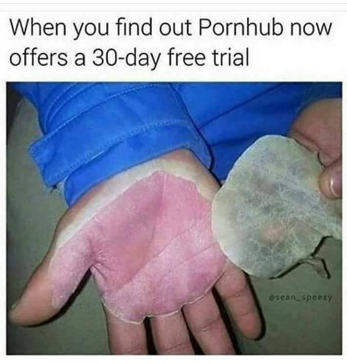 memes - finger in mouth meme - When you find out Pornhub now offers a 30day free trial osean_speezy