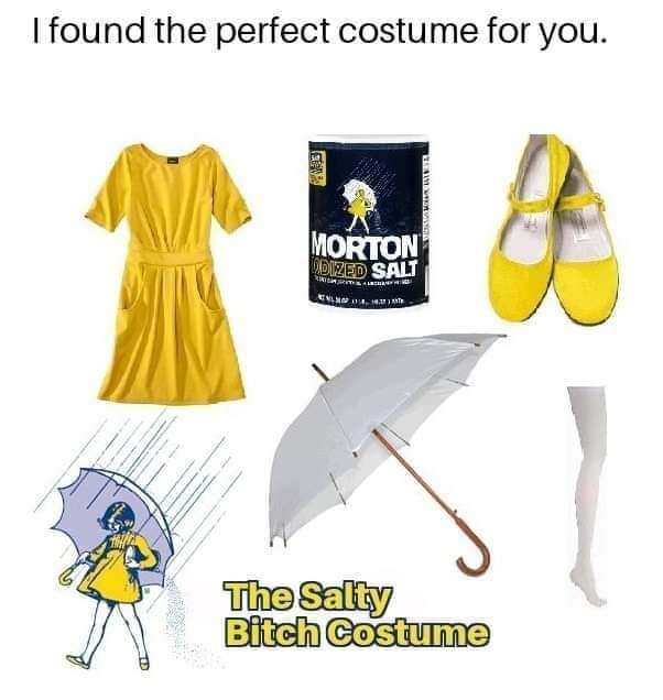 salty costume - I found the perfect costume for you. Morton Dized Salt Torta Enlin The Salty Bitch Costume