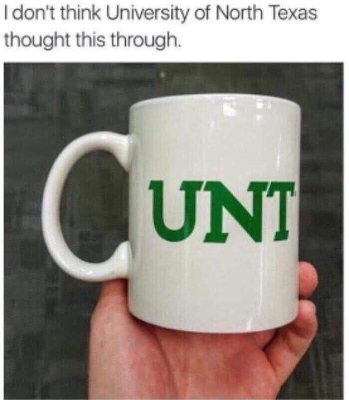 sunday meme of a mug that spells