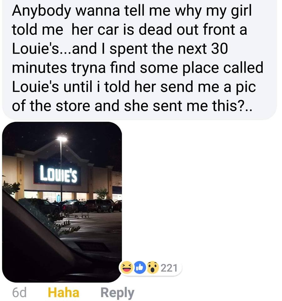 sunday meme about Lowe's store