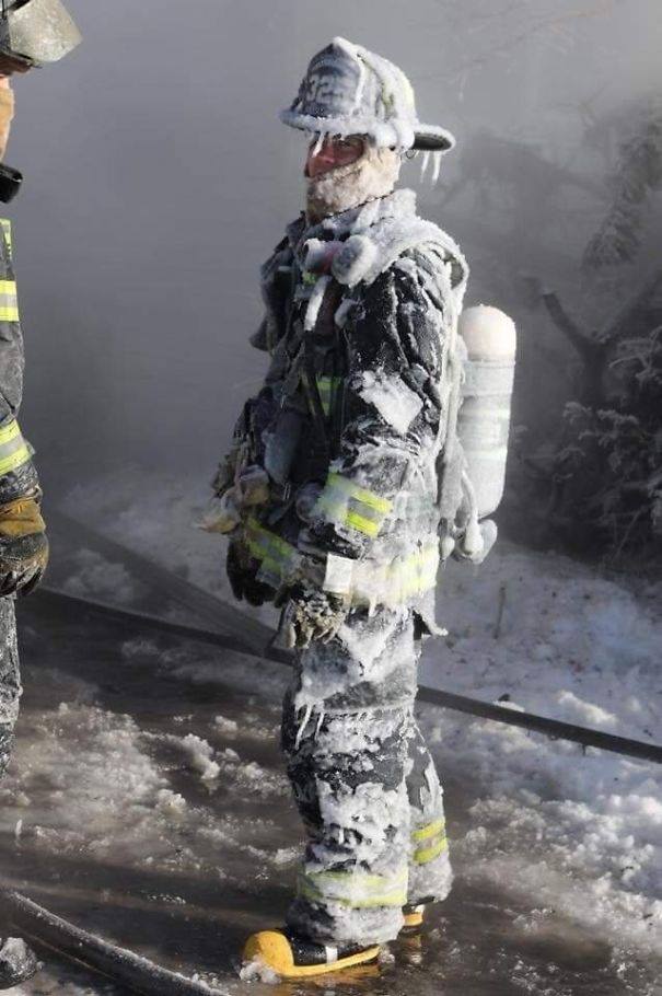 polar vortex firefighter