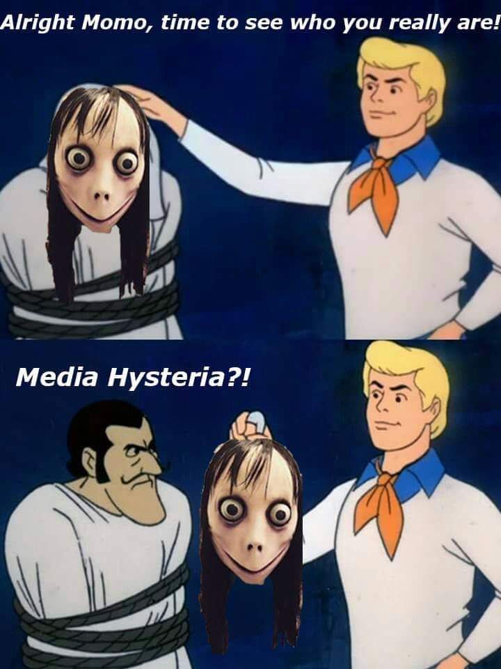 meme scooby doo - Alright Momo, time to see who you really are! Media Hysteria?!