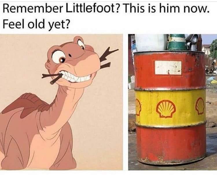 meme - land before time meme - Remember Littlefoot? This is him now. Feel old yet?