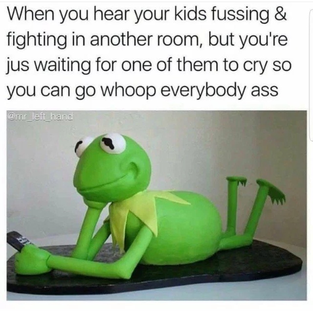 funny memes - hate when people text me call me - When you hear your kids fussing & fighting in another room, but you're jus waiting for one of them to cry so you can go whoop everybody ass