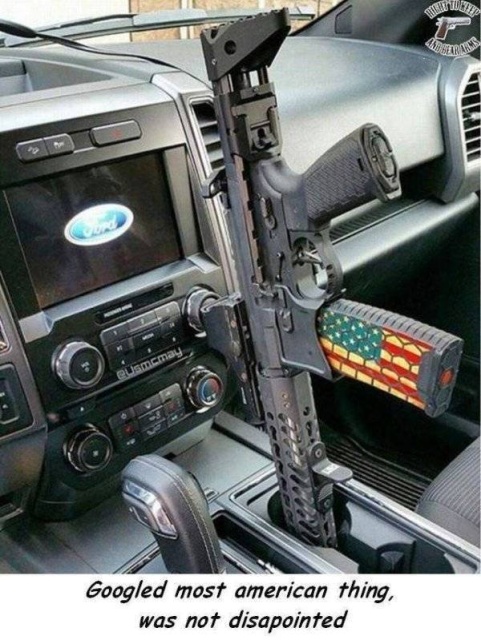 truck gun ar pistol - ws Googled most american thing, was not disapointed