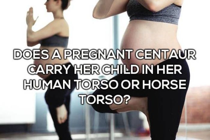 Pregnancy - Does A Pregnant Centaur Carry Her Child In Her Human Torso Or Horse Torso?