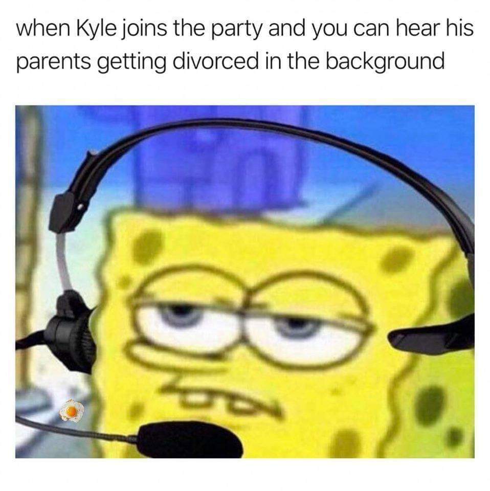 kyle joins the party - when Kyle joins the party and you can hear his parents getting divorced in the background