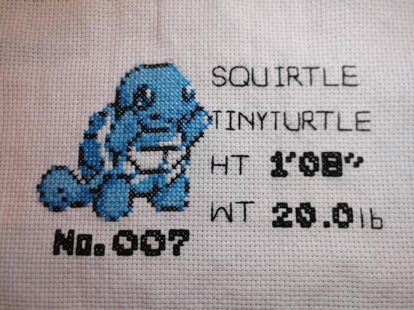 gaming - stitch in pokemon - Squirtle Tinyturtle Hi 10" Wt 20.01b No.007