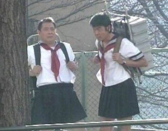 men as school girls