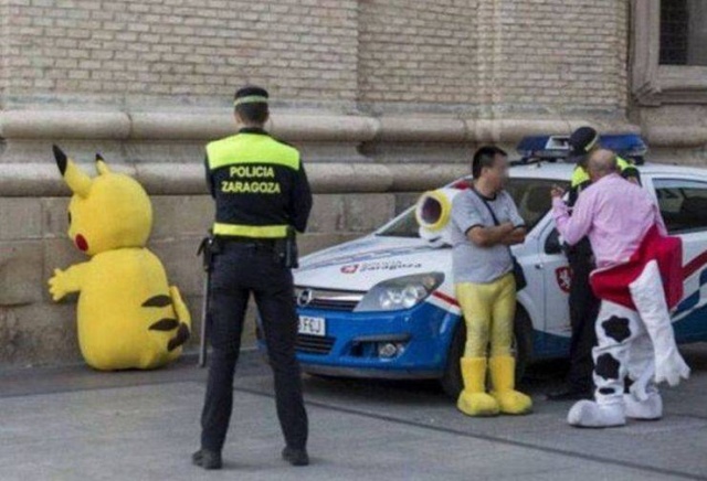 pikachu getting arrested