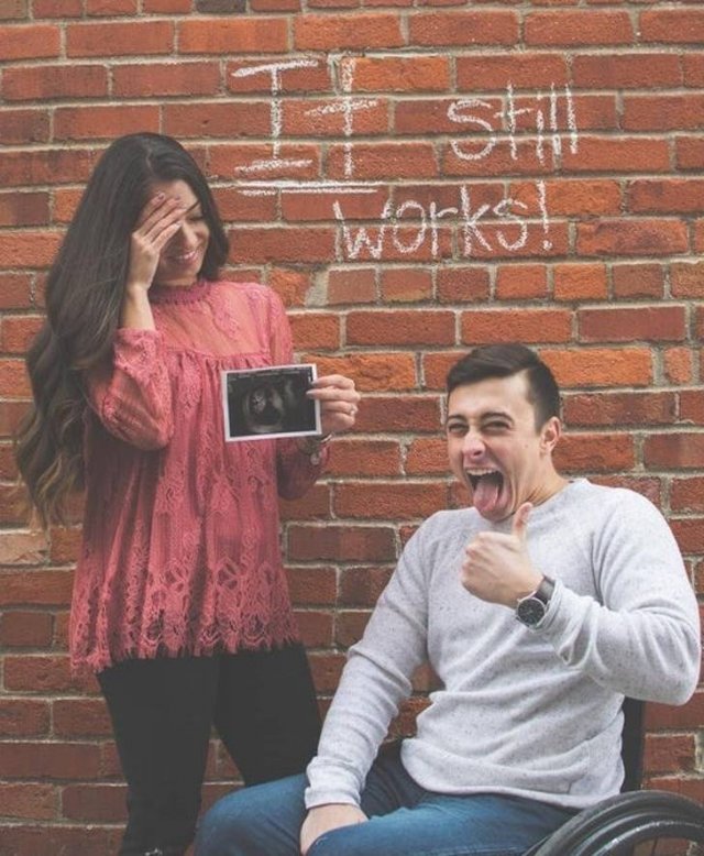 funny pregnancy announcement - works!