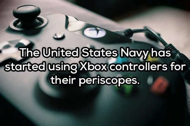 xbox gaming - The United States Navy has started using Xbox controllers for their periscopes.