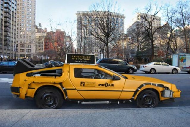 delorean taxi - Dog Gocasse Experience The Future we Taxi