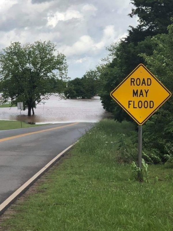 share the road - Road May Flood