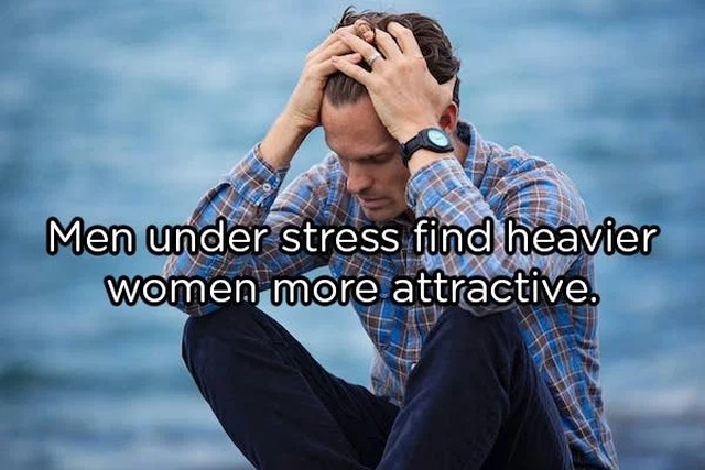 emotional pain man crying - Men under stress find heavier women more attractive.