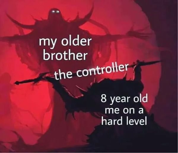 molo kids - my older brother the controller 8 year old me on a hard level