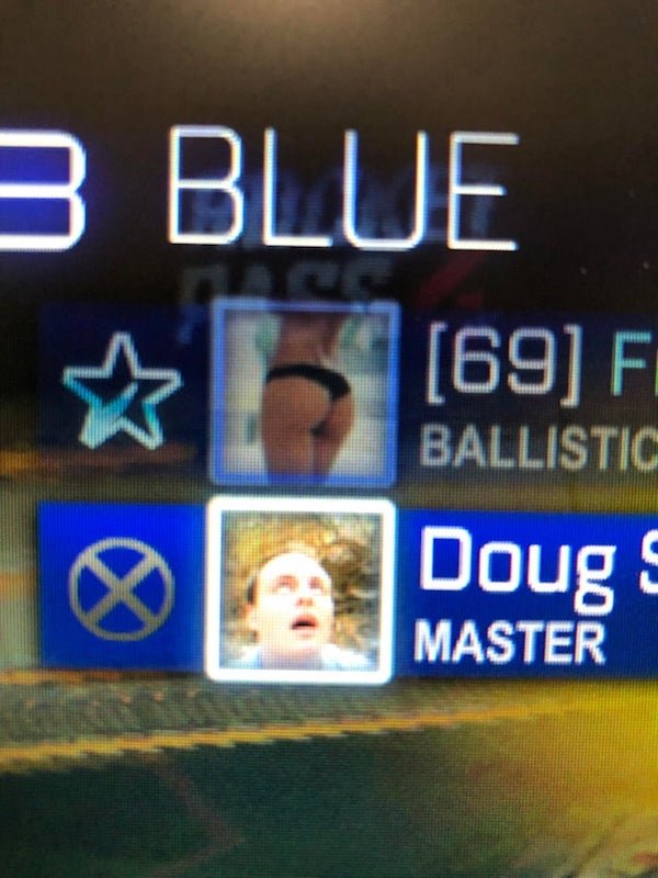 display device - 3 Blue 69 F1 Ballistic Doug Master